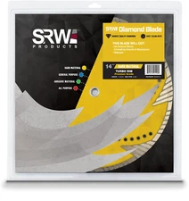 SRW Products 14" Premium Hard Material Turbo Rim Diamond Blade