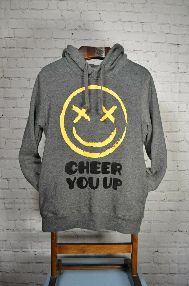 smiley face hoodie mens