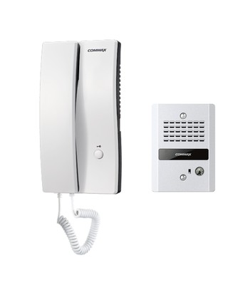 Commax 1-to-1 Audio Interphone & VandalProof Door Bell DP2S/DR2GN (US AC110V)
