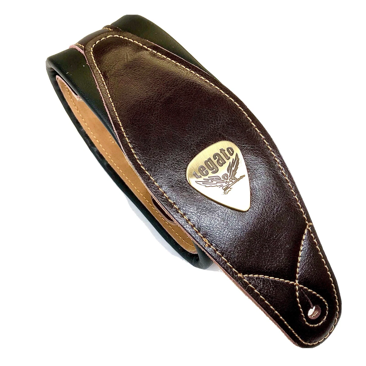 Legato Guitar Strap 3 Inches Wide Double Padded Soft Leather NEW w