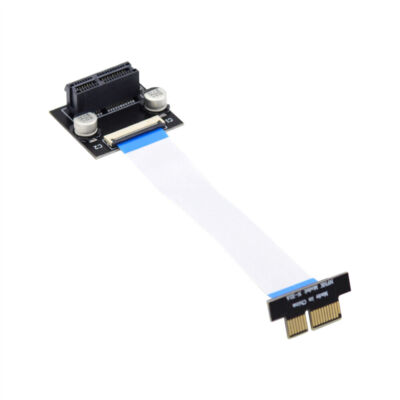 Chenyang Low Profile PCI-E Express 1X Riser Card Extender Cable 10cm Angled