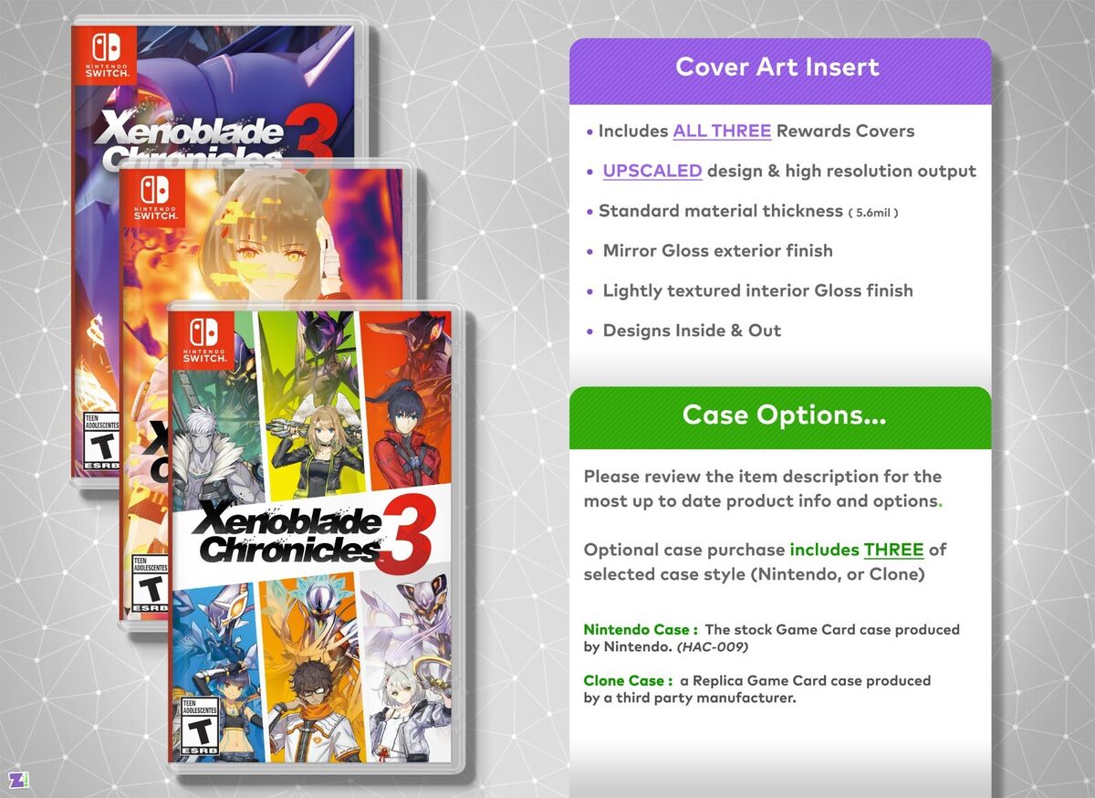 Xenoblade Chronicles 3 Cover art: Insert / Case for Nintendo -  Portugal