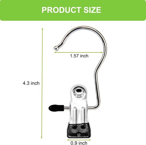 16 Pack Boot Hangers Clips Laundry Hooks Hanging Clips Clothes Pins Closet Hang - Picture 3 of 8