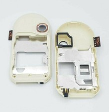 Original Nokia 7370 7373 D - Cover Mittelcover Gehäuse Kamera Glas Sim Weiß NEU