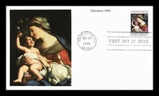 CHRISTMAS MADONNA & CHILD 1994 SIRANI ARTIST PREMIUM MYSTIC CACHET FDC VF UNADDR