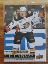 2018 19 Upper Deck Maxime Comtois Young Guns Canvas #C95 Anaheim Ducks!