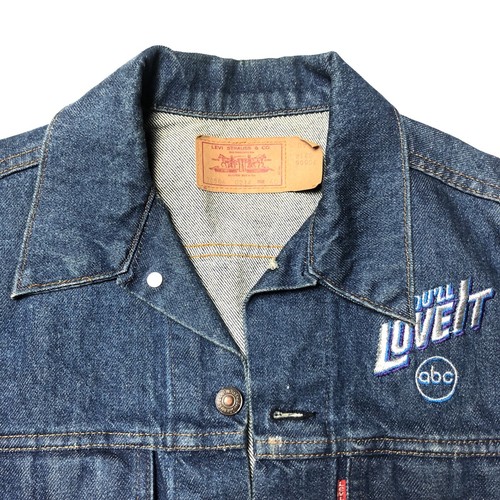 VINTAGE Levis Da Uomo In Denim CAMIONISTA Giacca ricamato 70506 0214 Taglia  40 | eBay