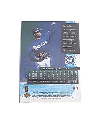 1999 UD Ionix #52 Ken Griffey Jr (MARINERS) HOF !! - 第 2/3 張圖片