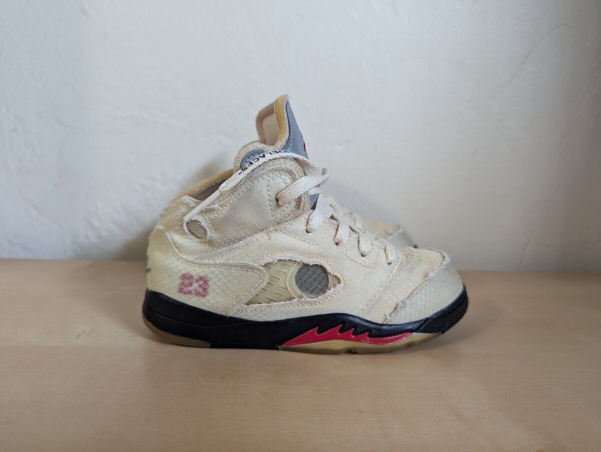 Nike Air Jordan 5 Retro Off-White Sail TD CV4828-100 Toddler Nike Air Jordan 5 Retro Off-White Sail TD CV4828-100 Toddler