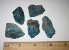 5 SMALL NATURAL ROUGH 1"-1.5" RICH BLUE APATITE CRYSTALS MADAGASCAR 69.1g *1 (GG — photo 1