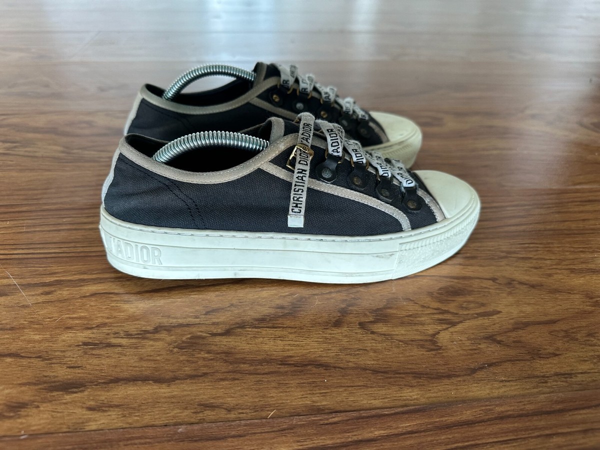 Christian Dior Canvas Walk'N'Dior Low Top Sneakers 37 Black Christian Dior Canvas Walk'N'Dior Low Top Sneakers 37 Black
