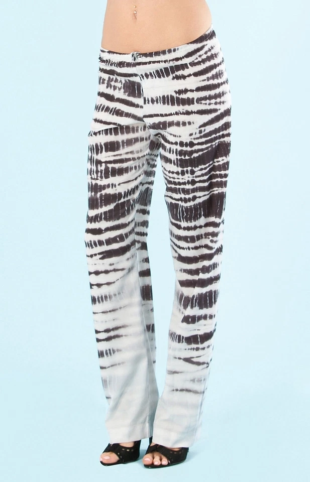 Hale Bob Relaxed Drawstring Crepe Tie Dye Pants XS NWT 5FSR8224 - Imagem 2 de 4