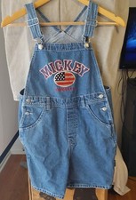 Mickey Unlimited Girls Mickey Mouse Denim America Overalls Shorts