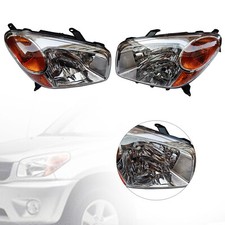 Pair Headlights Set For 2004-2005 Toyota Rav4 Left And Right Front Halogen Light Pair Headlights Set For 2004-2005 Toyota Rav4 Left And Right Front Halogen Light