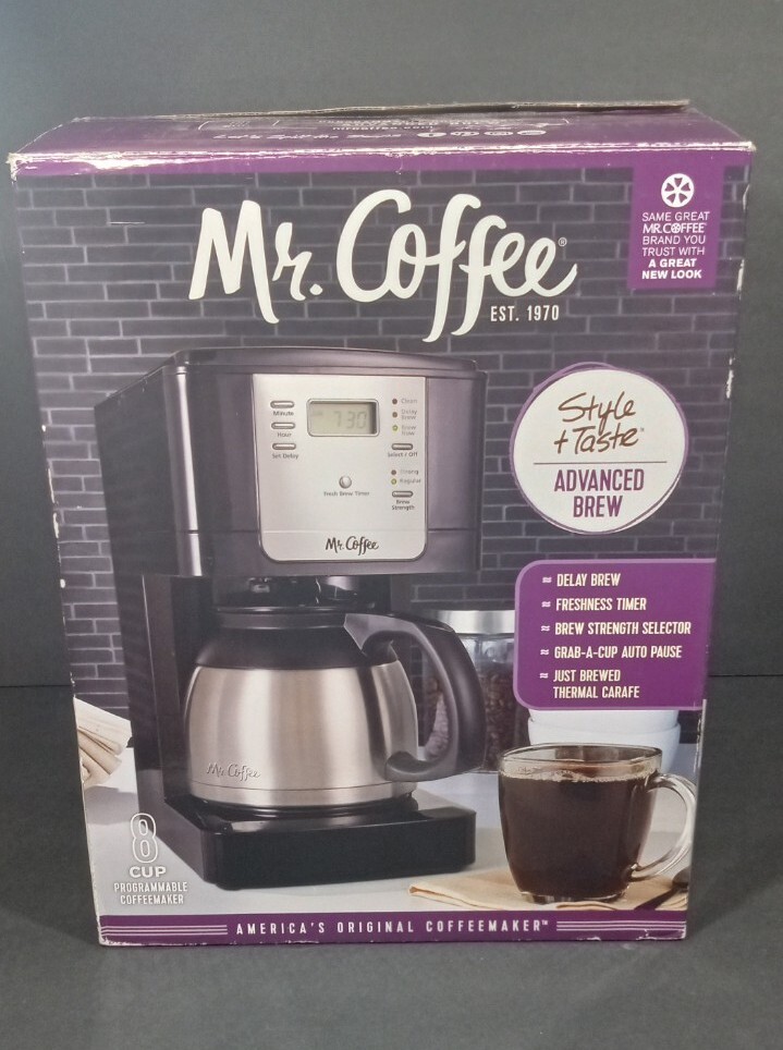 Mr+Coffee+Jwtx85+8+Cup+Thermal+Coffeemaker+Stainless+Steel for sale