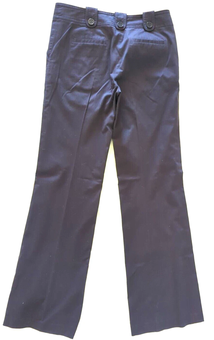 Tory Burch pantalone donna nero taglia 6 bottoni RN#111395