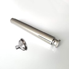 Stainless Steel 2Oz Tube Flask (Round Bottom,...