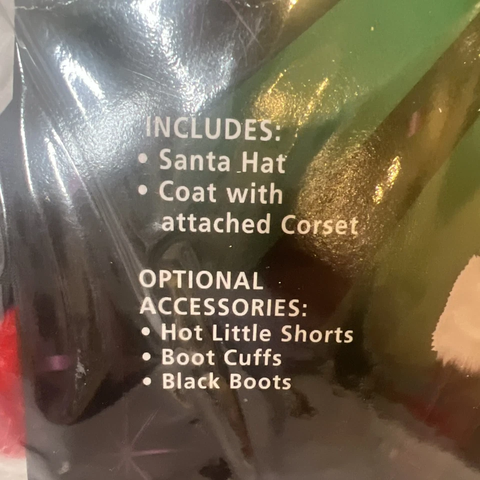 Sexy Short N’ Sweet Santa Adult M/L Coat Hat Corset Women Holiday - Image 2 of 4