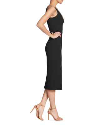 anita crepe cocktail dress dress the population Dress The Population Anita Crepe Cocktail Dress Black