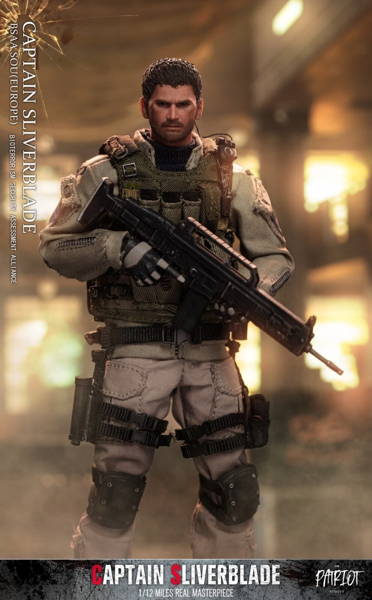 In Stock Patriot Studio Resident Evil Chris 1/12 Captain In Stock Patriot Studio Resident Evil Chris 1/12 Captain