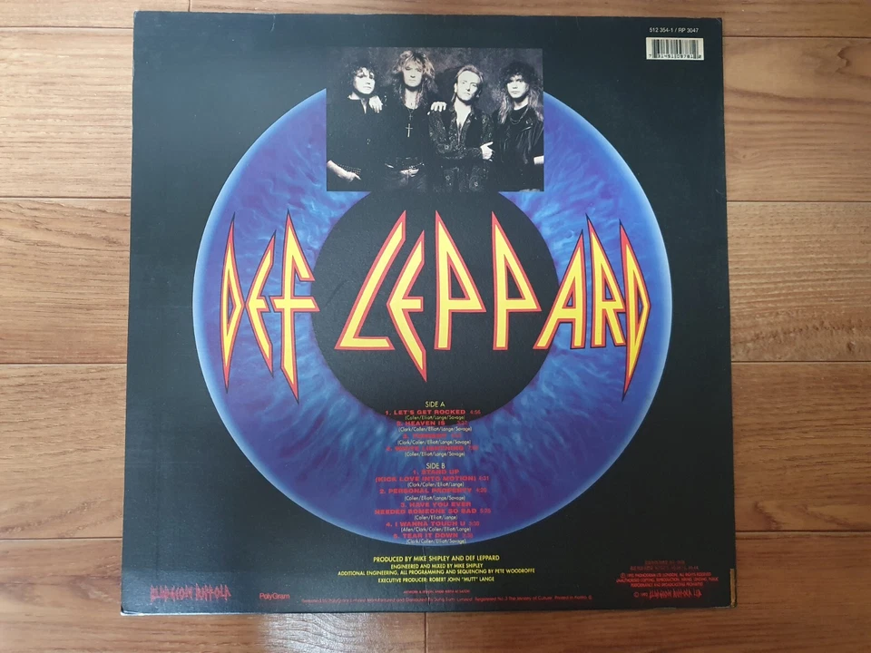 Def Leppard - Adrenalize 9 Tracks Korea Vinyl LP 4 Pages Insert - Image 3 of 4
