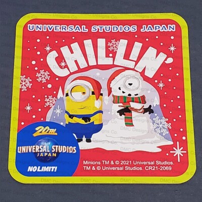New! Universal Studios Japan 20th NO LIMIT! Minions Chillin Magnet