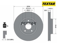 2 St. Bremsscheibe Pro Textar 92163903 FüR Toyota Verso