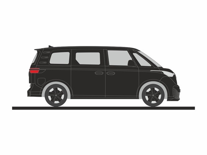 Rietze 21911 - 1/87 Volkswagen ID. Buzz People Deep Black Metallic - New
