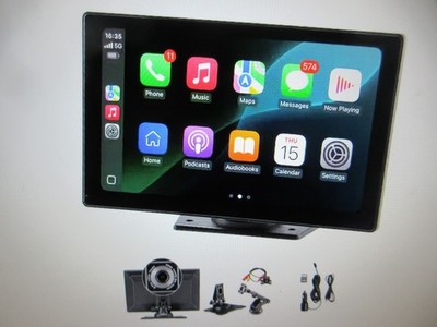 SVOPES Wireless Car Stereo, 9-in. HD Portable Radio Touch Screen with CarPlay