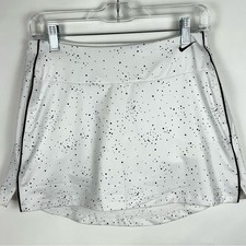 Nike Dri-fit girl  s white galaxy print golf skirt - size large