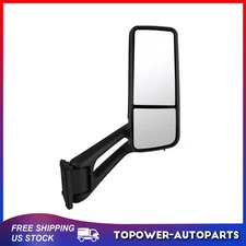 Passenger Side Door Mirror Black For Peterbilt 579 2013-2020