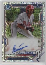 2021 Bowman Chrome Prospects Speckle Refractor 272/299 Johan Rojas Auto 0nl0