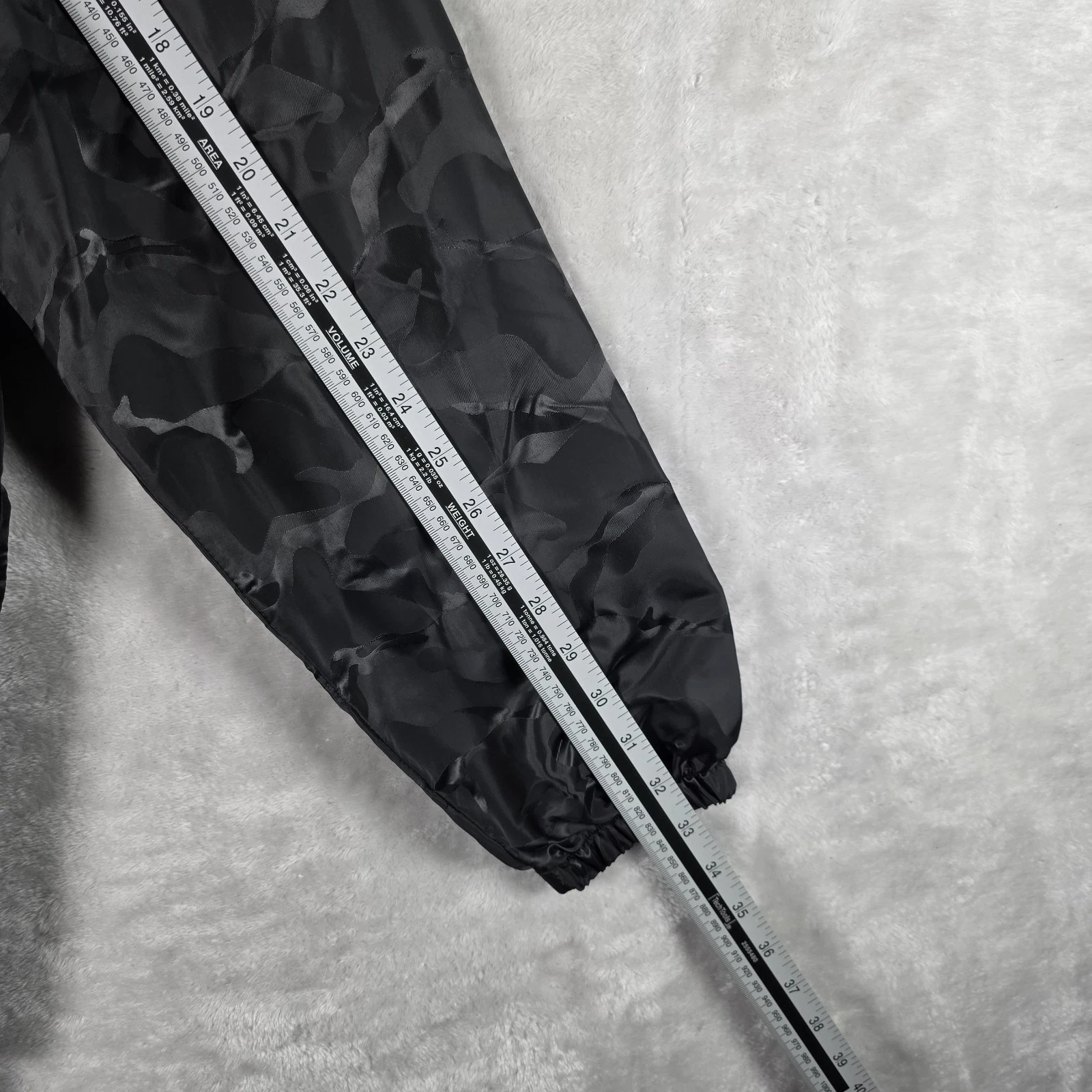 Monster Energy Camo Anorak Windbreaker Pullover Mens Medium Black Hooded Jacket - product detail image 9