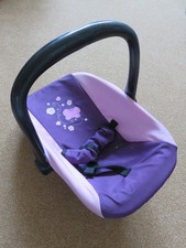 Puppen-Autositz Sitzschale lila