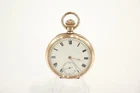 Vintage Waltham Rolled Gold Open Face Pocket Watch Hand-Wind WORKING