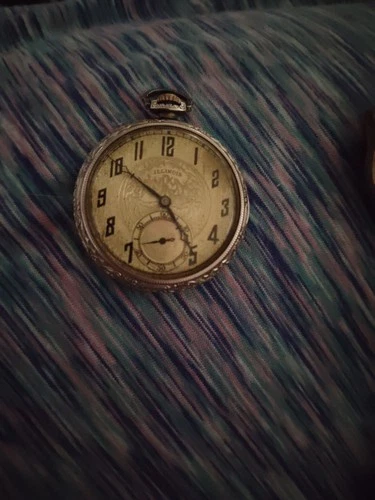 FANCY ILLINOIS ANTIQUE POCKET WATCH RUNNING STRONG