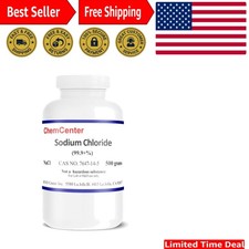 500g Sodium Chloride Crystals - 99.9 Pure Lab-Grade Salt in Convenient Bottle