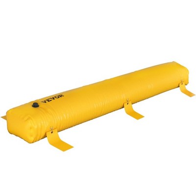 Efficient 12ft Water Diversion Barrier, 132gal Volume, Durable PVC Fabric