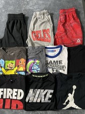 Lot of 10 Boy  s Size Small 8 Assorted Summer T-shirt Activewear Shorts