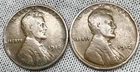 #3B: (-$ Drop) Set of 2 1912 Lincoln Wheat Cent (Good) Copper Low $ Bid Now