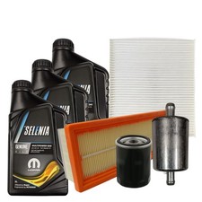 Kit Tagliando Fiat Grande Punto Evo 1.4 GPL 57 KW 77 CV Filtri  Olio 5W40 Gas