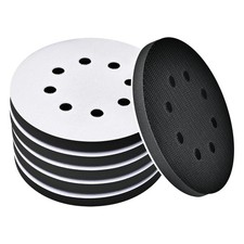 6 Pack 5 Inch 8 Hole Foam Sanding Pads Soft Density Interface Pad Hook And Loo 6 Pack 5 Inch 8 Hole Foam Sanding Pads Soft Density Interface Pad Hook And Loo