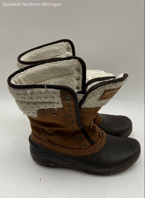 The North Face Brown Solid Winter Boot Women 8.5 - image 2