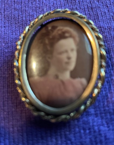 Antique Mourning Brooch