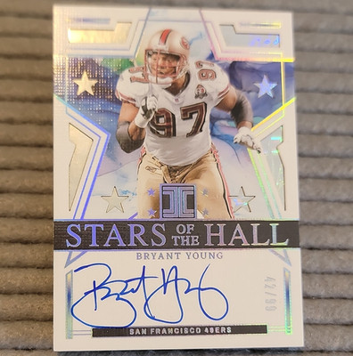 Panini 2024 Impeccable Bryant Young 49ers Stars of the Hall Auto #SHA-BYG 42/99