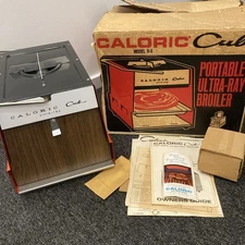 Nos Vintage Caloric Cub Camp Stove And Broiler Oven