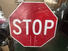 18 inch Stop / Slow Reversible Sign Aluminum