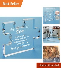 Gifts for Son from Mom, Son Birthday Gifts Acrylic Plaque