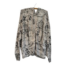 Athleta Balance Zip-Up Hoodie Floral Black White Women  s Size 1X New With Tags