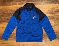 Under Armour Youth Size 6 Royal Blue Track Jacket-Full Zip Long Sleeve